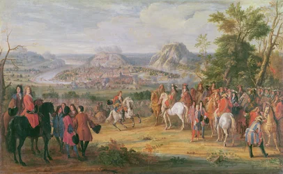 Luis XIV en el Sitio de Besanzón en mayo de 1674